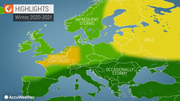 Accuweather sezonska prognoza za zimu 2020/21