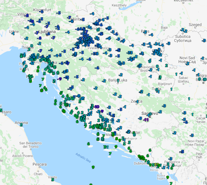 Kratki pregled zadnje ciklone i analiza za sljedećih nekoliko dana