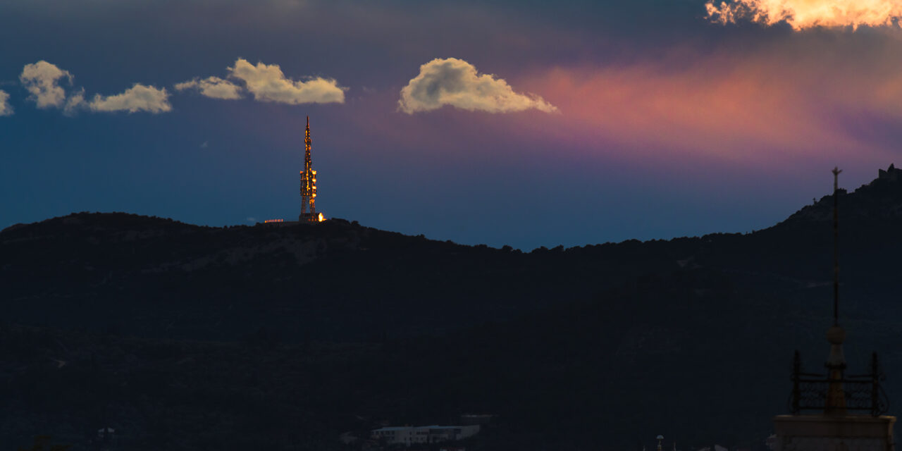 Konvekcija nad Jadranom u zalaz Sunca