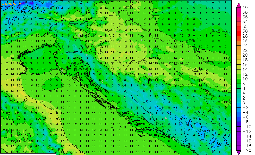 Za tjedan dana dnevne temperature 15-20°C?