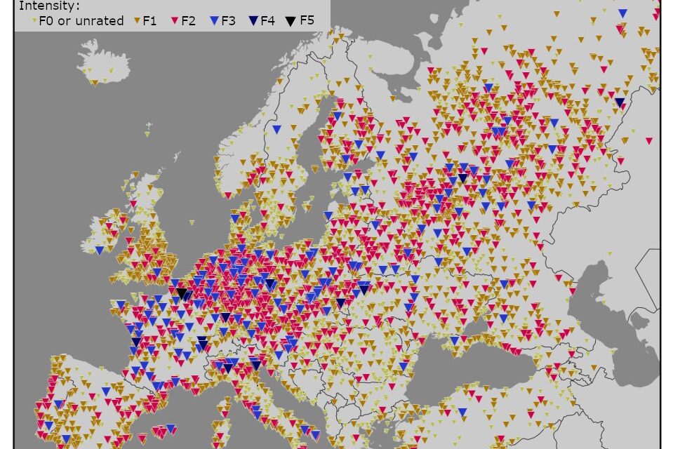 Prostorna razdioba pojave tornada u Europi i mogućnosti nastanka tornada u Hrvatskoj