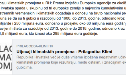 Zašto iznos štete od meteoroloških nepogoda nije pokazatelj klimatskih promjena