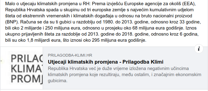 Zašto iznos štete od meteoroloških nepogoda nije pokazatelj klimatskih promjena