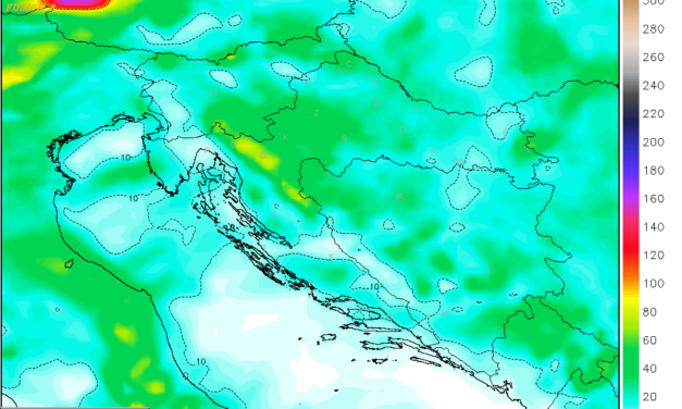 Nesezonska ciklona potencirana nestabilnom zračnom masom donosi značajnu promjenu vremena