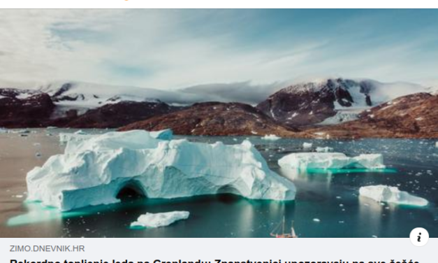 Rekordno topljenje leda na Grenlandu – stvarnost ili mit?