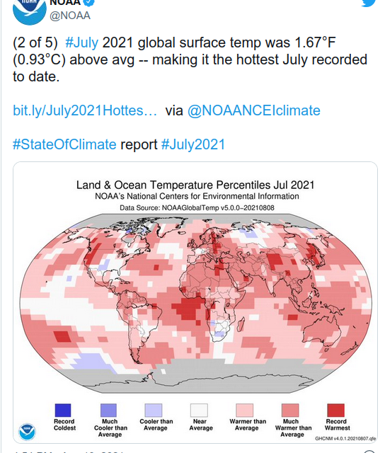 Najtopliji srpanj na planeti?