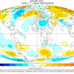 Globalna anomalija temperature (UAH, LT) za siječanj 2022: +0,03°C
